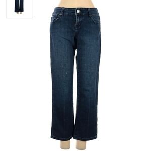 👖 The Limited 312 Cropped Blue Denim Jeans Size 0